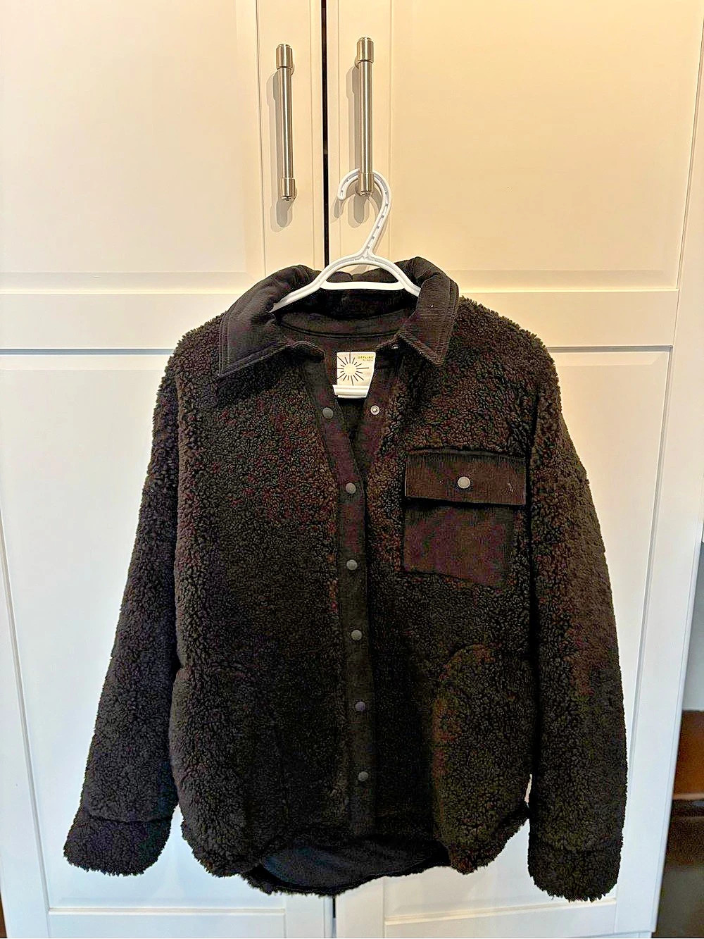 Offline by Aerie Fluff Love Sherpa Jacket Black Medium